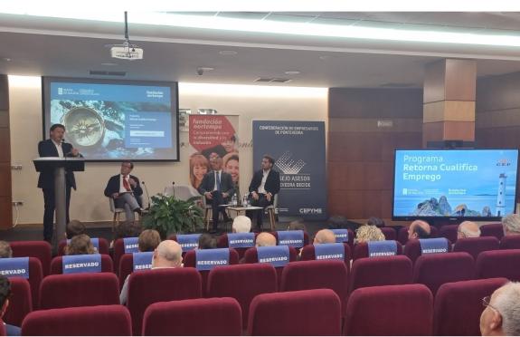 Imaxe da nova:Miranda traslada aos empresarios a oportunidade que supón para a competitividade de Galicia o retorno de profesionais de alta cuali...