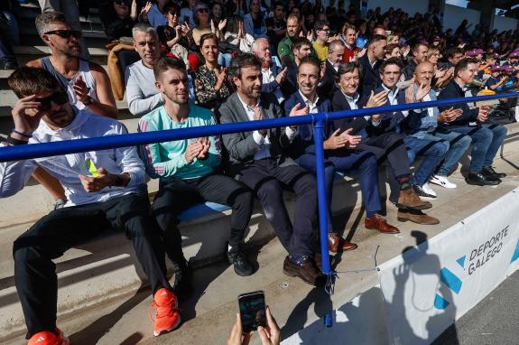 Imaxe da nova:A Xunta pon en valor a renovación das infraestruturas de atletismo na comunidade como a nova pista da Veiga en Cervo