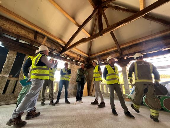 Imaxe da nova:A Xunta destaca a evolución das obras do Centro Integral de Loita contra o Lume de Toén, cuxa primeira fase estará rematada no mes ...