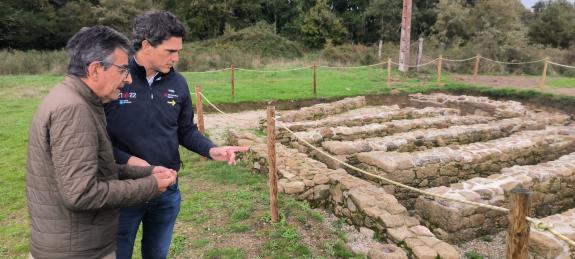 Imaxe da nova:A Xunta conclúe a actuación no xacemento de Proendos coa consolidación do primeiro hórreo romano de muros paralelos do noroeste pen...
