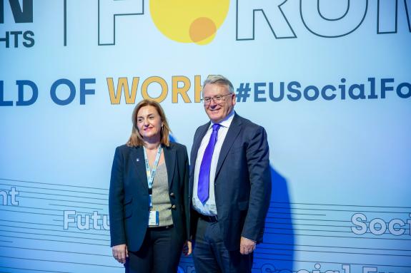 Imaxe da nova:Rivo pon en valor en Bruxelas as políticas da Xunta para apoiar á cidadanía ante a nova era dixital e salienta os avances de empreg...