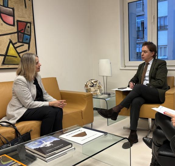 Imaxe da nova:A Xunta aborda con UNRWA España a situación da poboación refuxiada palestina na franxa de Gaza