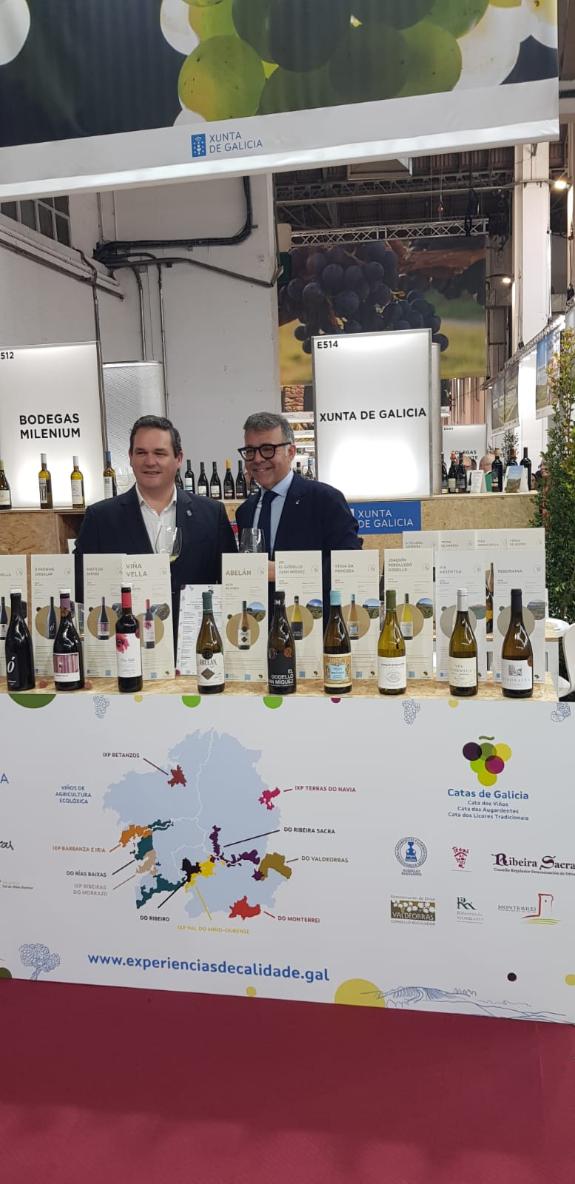 Imaxe da nova:A Xunta destaca o pulo e a calidade dos viños galegos na feira Barcelona Wine Week