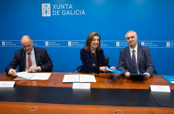 Imaxe da nova: A Xunta, Abanca e Caixa Rural Galega renovan o seu convenio de colaboración para manter en 2024 o programa de avais públicos para ...