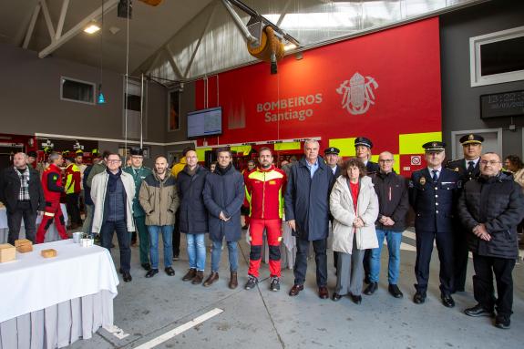 Imaxe da nova:O director xeral de Emerxencias e Interior asiste á celebración da festividade de San Xoán de Deus, patrón dos bombeiros