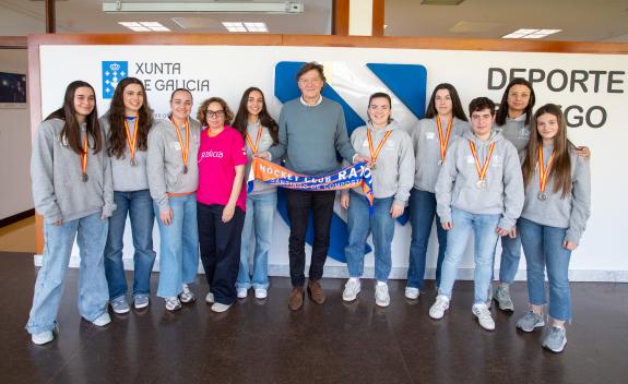 Imagen de la noticia:Lete destaca la pujanza gallega del hockey patines con nuevos éxitos como los de las chicas del Raxoi que vienen de proclama...