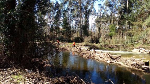Imagen de la noticia:La Xunta ejecuta actuaciones de conservación y limpieza en los tramos interurbanos del río Ouro, en Alfoz