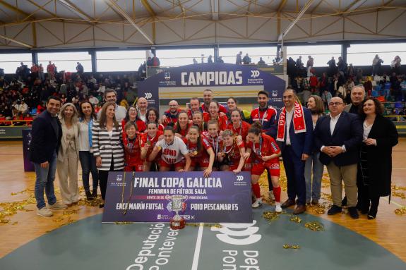Imaxe da nova:O vicepresidente primeiro en funcións asiste á final da Copa Galicia feminina de fútbol sala
