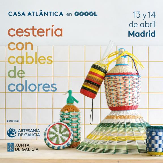 Imaxe da nova:A Xunta impulsa en Madrid a divulgación da cestería e da marca Artesanía de Galicia