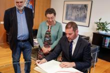 José López destaca o firme compromiso coa lingua e cultura de Galicia na súa primeira visita ao Consello da Cultura Galega