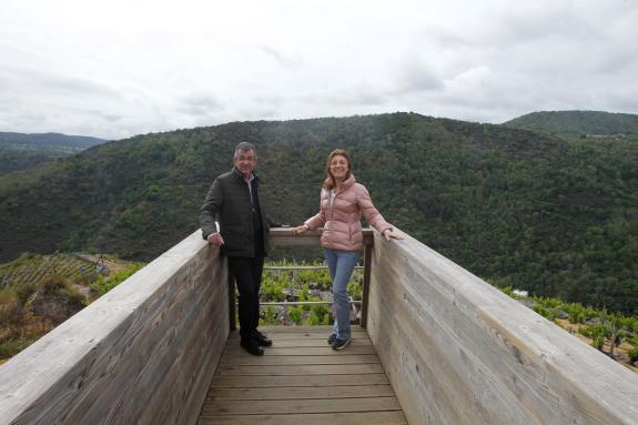 A Xunta aposta pola mellora paisaxística da Ribeira Sacra co acondicionamento do Miradoiro de Soutochao, no concello de Sober