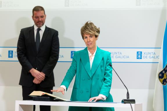 Imaxe da nova:José López Campos asiste á toma de posesión de Elvira María Casal como secretaria xeral técnica da Consellería de Cultura, Lingua e...