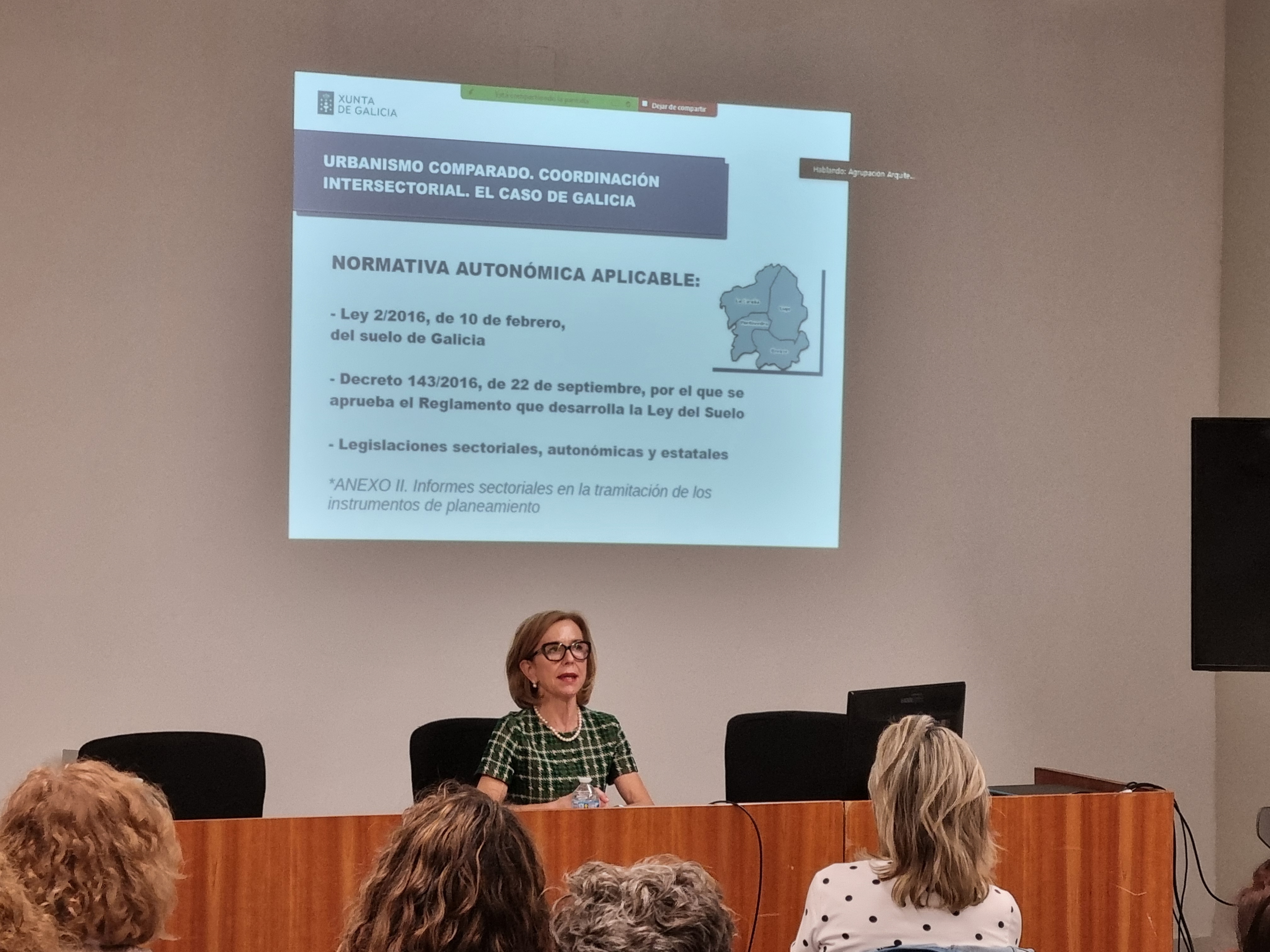 Imagen del artículo A directora xeral de urbanismo, Encarnación Rivas, expón nunha xornada en Valencia as medidas da Xunta para axilizar a tramitación dos planeamentos