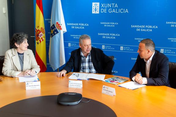 Imaxe da nova:O conselleiro de Sanidade recibe á Asociación de pais de persoas con parálise cerebral da Coruña