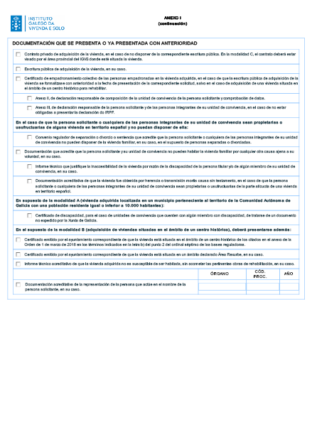 Imagen del artículo RESOLUCIÓN de 12 de febrero de 2024 por la que se establecen las bases reguladoras del Programa de las ayudas para la adquisición de vivienda en la Comunidad Autónoma de Galicia y se procede a su convocatoria para el año 2024 (código de procedimiento VI501A).